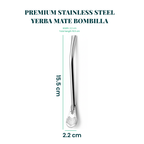 Sherba Mate Bombilla. Metal Straw.