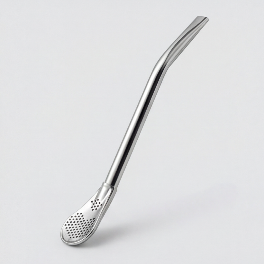 Sherba Mate Bombilla. Metal Straw.