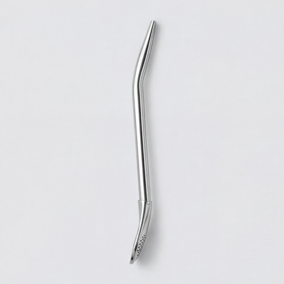 Sherba Mate Bombilla. Metal Straw.