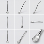 Sherba Mate Bombilla. Metal Straw.