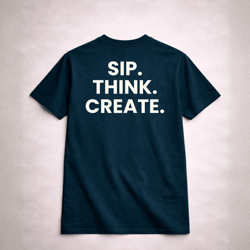 Sherba Mate Tee, SIP. THINK. CREATE.