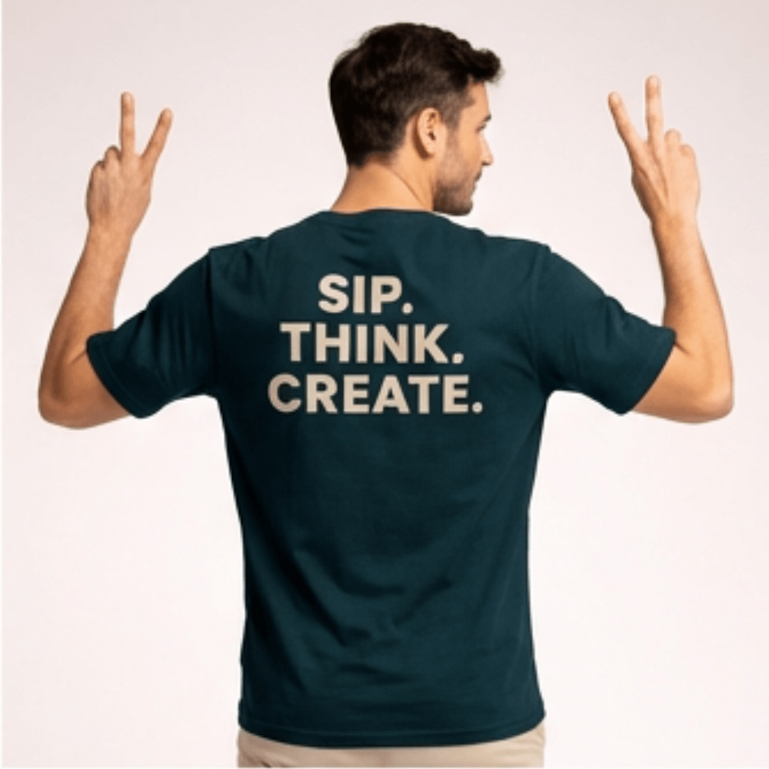 Sherba Mate Tee, SIP. THINK. CREATE.