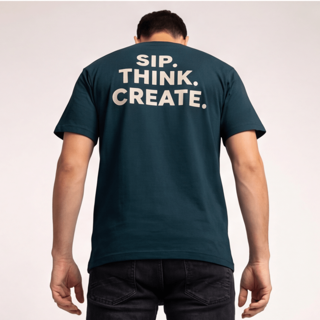 Sherba Mate Tee, SIP. THINK. CREATE.